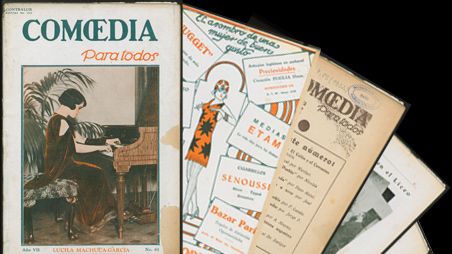 Seiten aus der Kunst- und Theater-Zeitschrift „Comoedia para todos“ (Nr. 85, 1932-3)
